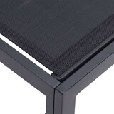 vidaXL Vrtna sedežna garnitura 7 pcs Črna 283 x 143 x 71 cm Aluminij | Shoptok.si