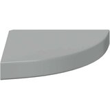  Plutajuće kutne police 4 kom sjajne sive 25 x 25 x 3,8 cm MDF | Eponuda.com