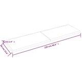  Stenska polica 220x60x(2-6) cm neobdelana trdna hrastovina | Shoptok.si