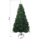  Umjetno božićno drvce s nogom 270 cm 600 LED lampica - Srednje zelena Ø 128 x 270 cm s 300 LED dioda | shoptok.hr