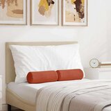 vidaXL valjkasti jastučići 2 pcs crvena narančasta Ø 15 x 40 cm | shoptok.hr