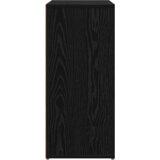 vidaXL Visok predalnik s polico 2 pcs Črni hrast 60 x 31 x 70 cm | Shoptok.si