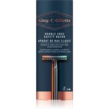 King C. Gillette Klasični brivnik in 5 britvic z dvojnim robom DOUBLE EDGE Cene