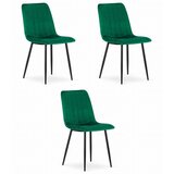 Lava stolica - tamnozeleni baršun x 3 | shoptok.hr