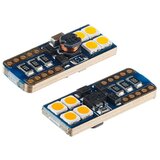 CM Avto LED sijalka oranžna 1800K 130lm WY5W T10 12/24V 8x 3030 SMD LED nonpolar CANBUS Cene