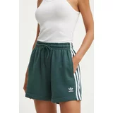 Adidas Kratke hlače ženske, zelena barva, IY2156