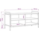  TV ormar 140 x 39,5 x 50 cm Siva Sonoma Konstruirano drvo | shoptok.hr