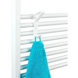 Wenko Universal Obešalna kljuka za kopalniški radiator Flexi (Bela, 1 kos, Primerno za: Kopalniški radiator) | Shoptok.si