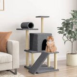  Penjalica za mačke sa stupovima za grebanje tamnosiva 110,5 cm | shoptok.hr