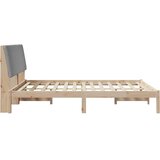  Krevetna konstrukcija Smeđa 150 x 200 cm Čvrsto borovo drvo | shoptok.hr