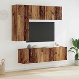vidaXL TV zidna enota 5 pcs Star les Konstruiran les | Shoptok.si