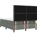  Postelja na vzmet z vzmetnico in benchem temno siva 140x190 cm tkanina, (22083217) | Shoptok.si