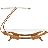 Vanjski Zunanja postelja s streho 100x190x134 cm trden les krem, (20764811) | Shoptok.si