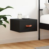 vidaXL Stenska nočna omarica črna 35x35x20 cm | Shoptok.si