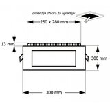 Bb Link LED PANEL UGRADNI CCT 24W KVAD | ePonuda.com