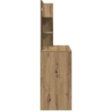  Toaletni stol s ogledalom Artisan hrast 74,5x40x141 cm | shoptok.hr