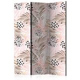 Artgeist Paravan Pink Palm Leaves, 3-Delni, Dvostranski | Shoptok.si