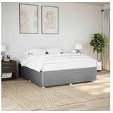 vidaXL Okvir za krevet bez madraca svjetlosivi 200 x 200 cm od tkanine Cijene