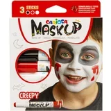 Maskup: Halloween komplet za poslikavo obraza s 3 barvami -