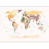  Foto tapeta - World Map 200x140 Vodootporna | shoptok.hr