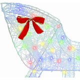  Reindeer vuče saonice šareni 70 x 26 x 129 cm Akril | shoptok.hr