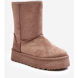 Kesi Women's Abrams Snow Boots Insulated with Fur - Dark Beige | Shoptok.si