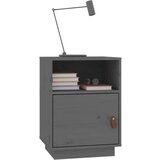  Noćni ormarići 2 kom sivi 40 x 34 x 55 cm od masivne borovine | shoptok.hr