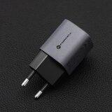 forcell F-Energy GaN USB C + USB A QC4.0 PD 3A 33W VT-31 siv polnilec za telefon | Shoptok.si
