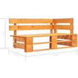 Sedežna garnitura iz palet 6-delna medeno rjava borovina, (20676010) | Shoptok.si