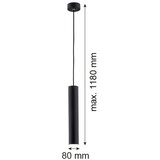  Argon 4756 - Luster na sajli GOMERA 1xGU10/5W/230V crna | Eponuda.com