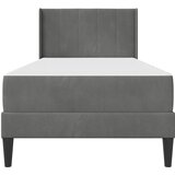  Okvir kreveta s madracem Tamno siva 90 x 190 cm Baršun | shoptok.hr