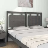  Uzglavlje za krevet sivo 145 5 x 4 x 100 cm od masivne borovine | shoptok.hr