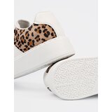 Shelvt White sneakers with leopard print inserts | Shoptok.si