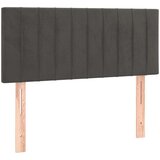  Krevet box spring s madracem LED tamnosivi 90x200 cm baršun | shoptok.hr