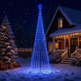  LED božićno drvce 1028 LED lampica Višebojno Čelik Crna | shoptok.hr