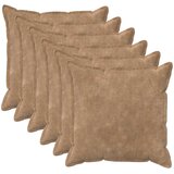  Presvlaka za jastuk 6 pcs HOUTEN Sivosmeđa 60 x 60 cm | shoptok.hr