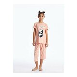LC Waikiki Crew Neck Printed Short Sleeve Girls' Pajamas Set cene
