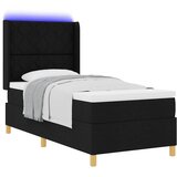  s opruga kutije s LED trakama Crna 100 x 200 cm tkanina | shoptok.hr