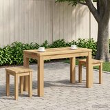  Stolić za kavu Bijela 60,5 x 30 x 36 cm Čvrsto drvo akacije | shoptok.hr