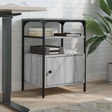 Stojalo za tiskalnik 3-nadstropno siva sonoma 50x40x76 cm les, (22137223) | Shoptok.si