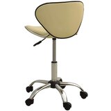vidaXL Pisarniški stol krem umetno usnje, (21377891) | Shoptok.si