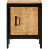  Noćni ormarić 40 x 30 x 52,5 cm od masivnog grubog drva manga | shoptok.hr