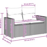vidaXL 8-dijelni vrtni sofa set s jastučićima bež poli ratan akacija, 3-dijelni vrtni set za blagovanje s jastučićima bež poli ratan akacija | shoptok.hr