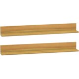  Zidne police 2 kom 90 x 10 x 10 cm od masivne tikovine | shoptok.hr