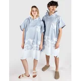 Gradient Surf poncho bleached blue