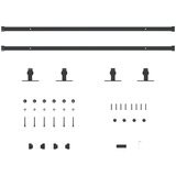 vidaXL Komplet drsnih vrat omarice 213 cm ogljikovo jeklo | Shoptok.si