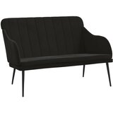  Klupa crna 110 x 76 x 80 cm baršunasta | Eponuda.ba