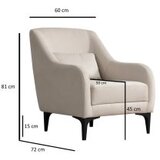 Atelier Del Sofa fotelja astana ecru