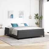  Krevetna konstrukcija Tamno siva 180 x 200 cm tkanina | shoptok.hr