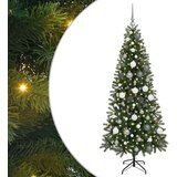 vidaXL Umestno božično drevo med 300 LED Zelena 180 cm PE in PVC | Shoptok.si